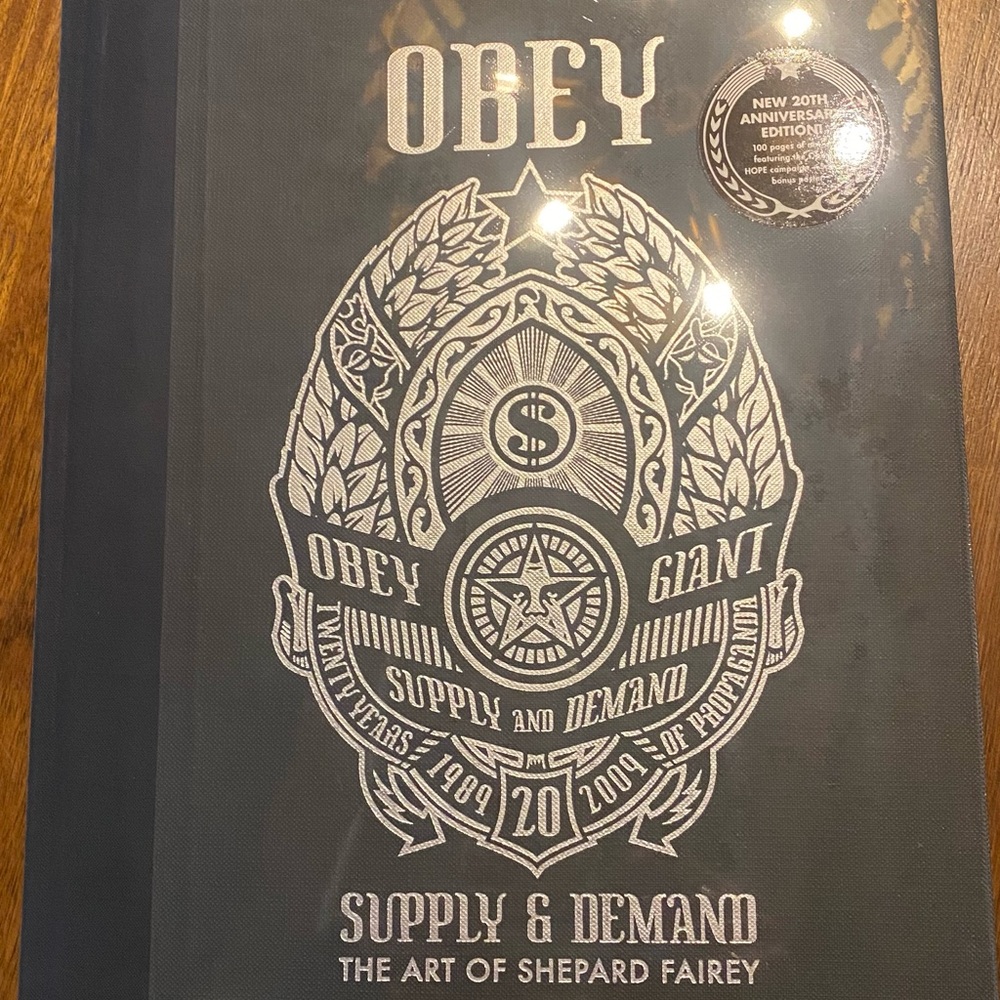 Obey Supply & Demand Journal - Black and Silver